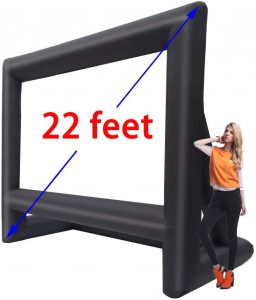 22' Inflatable Outdoor Projector Movie Screen - Huge Air-Blown Cinema Projection Screen