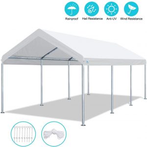 ADVANCE OUTDOOR 10 x 20 FT Heavy Duty Carport Car Canopy Garage Shelter Party Tent