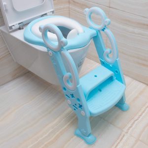 AKLLA Potty Training Ladder, Adjustable Potty Training Seat with Sturdy Non-Slip Steps