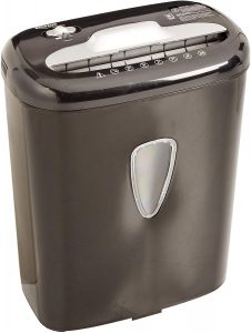 AmazonBasics 6-Sheet High-Security Micro-Cut Paper and Credit Card Home Office Shredder