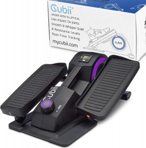 Cubii Jr. - Seated Under-Desk Elliptical - Get Fit While You Sit - Built-in Display Monitor