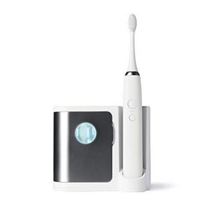 Dazzlepro Elements Sonic Electric Toothbrush (Charcoal) with UV Sanitizing Rechargeable Charging Base