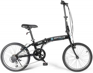 Goplus 20'' Folding Bike, 7 Speed Shimano Gears, Lightweight Iron Frame