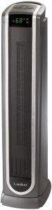 Lasko Ceramic Tower Space Heater with Logic Center Digital Remote Control