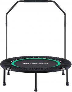 Ludosport Foldable Trampoline Rebounder 40 Inch Fitness Trampoline for Kids Adults