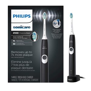 Philips Sonicare ProtectiveClean 4100 Rechargeable Electric Toothbrush, Black HX6810/50