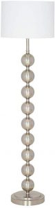 Ravenna Home Modern Stacked Ball Standing Floor Lamp With LED Light Bulb