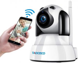 TAOCOCO Dog Camera, Pet Camera, 1080P FHD WiFi IP Surveillance Camera, Wireless Security Dome Camera