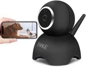 TOOGE WiFi Dog Pet Camera FHD Pet Monitor Indoor | Home Cat Camera for Baby with Night Vision 