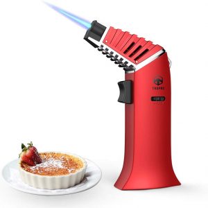 TROPRO Blow Torch, Culinary Torch Refillable Kitchen cooking Butane Torch Lighter with Safety Lock and Adjustable Flame