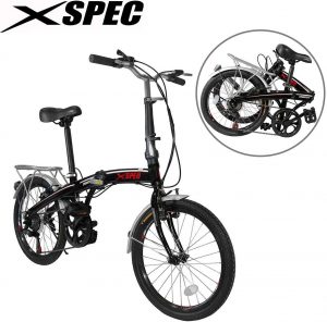 Xspec 20" 7 Speed City Folding Compact Bike Bicycle Urban Commuter