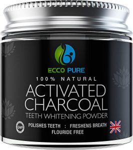 Activated Charcoal Natural Teeth Whitening Powder by Ecco Pure