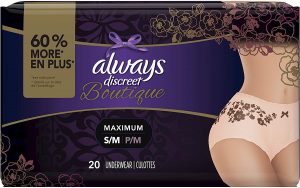 Always Discreet Boutique Incontinence & Postpartum Underwear for Women