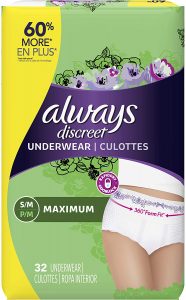 Always Discreet Incontinence & Postpartum Underwear for Women