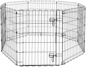 AmazonBasics Foldable Metal Pet Exercise and Playpen