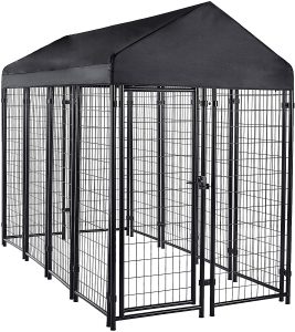 secure outdoor dog kennel