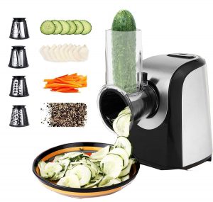 Automatic Salad Maker Machine Professional Electric Slicer Shredder with One-Touch Control