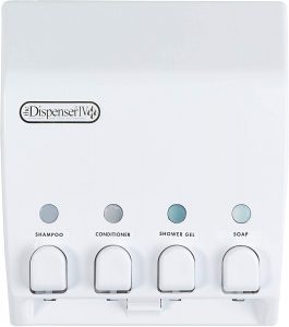 Better Living Products 71450 Classic 4-Chamber Shower Dispenser, White
