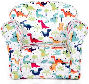 Costzon Kids Sofa, Children Armrest Chair with Dinosaur Pattern