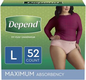 Depend FIT-FLEX Incontinence Disposable Underwear for Women