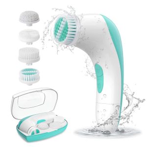 Waterproof Face Brush with 4 Brush Heads | face cleansing brush benefits
