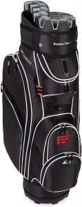 Founders Club Premium Cart Bag with 14 Way Organizer Divider Top