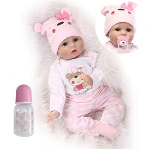 Funny House 22inch55cm Reborn Baby Doll Realistic Real Looking | solid silicone baby doll for sale