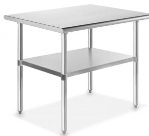 kitchen prep table stainless steel