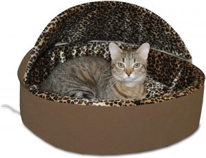 K&H Pet Products Thermo-Kitty Heated Pet Bed Deluxe Cat Bed