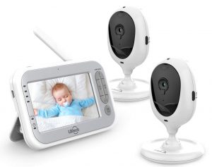 LBtech Video Baby Monitor with Two Cameras and 4.3" LCD