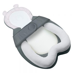 MBQMBSS Baby Head Support Portable Newborn Lounger Anti-Rollover Hook & Loop Design