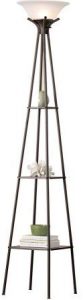 Mainstays Etagere Floor Lamp Charcoal Finish, 69.5"