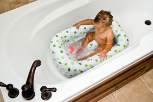 Mommy's Helper Inflatable Bath Tub Froggie Collection