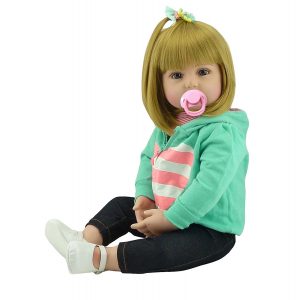 NPKDOLL 22 Inches Reborn Toddlers Reborn Baby Dolls Girl Realistic | solid silicone baby doll for sale, cheap silicone baby doll