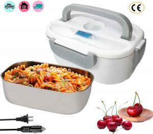 Nifogo Electric Heating Bento Lunch Box, Car and Home Use Portable Lunch Heater