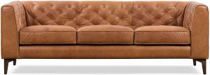 Poly and Bark Essex Leather Modern Sofa