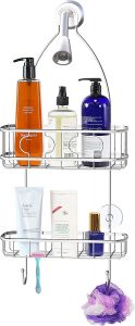 Simple Houseware Bathroom Hanging Shower Head Caddy Organizer,