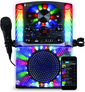 Singing Machine SML625BTBK Bluetooth CD+G Karaoke System Black