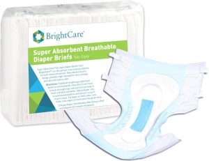 Supreme Breathable Disposable Diaper Briefs with Tabs for Incontinence