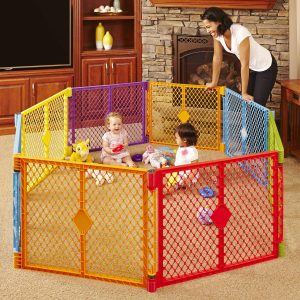 Toddleroo by North States Superyard Colorplay 8-Panel Play Yard