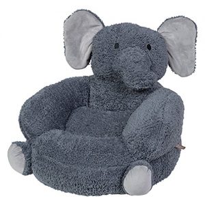 Trend Lab Children's Plush Character Chair, Elephant/Gray