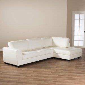 white leather reclining sofa