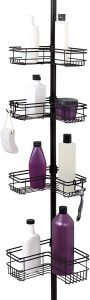 Zenna Home Pole Shower Caddy, Bronze