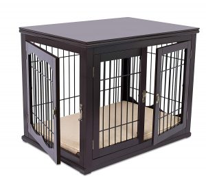 Internet's Best Decorative Dog Kennel with Pet Bed