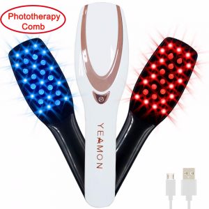 Anti Hair Loss Head Care Electric Massage Comb Brush with USB Rechargeable