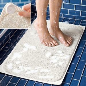 shower mat for textured surface