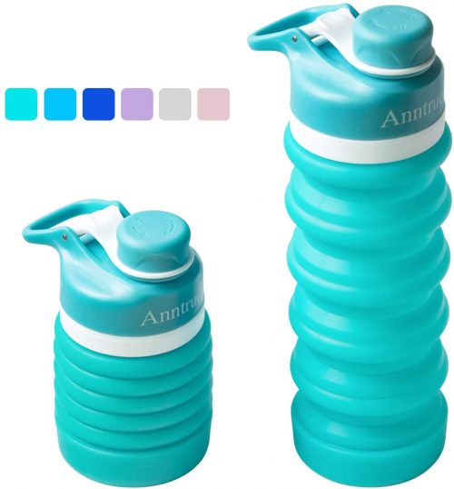 Anntrue Collapsible Water Bottle BPA Free,