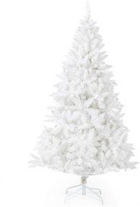 white pine christmas tree decorated