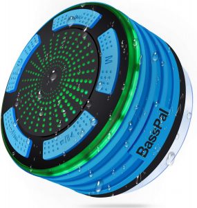 BassPal Shower Radios, IPX7 Waterproof Portable Wireless Bluetooth Speaker