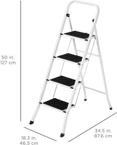 Best-Choice-Products-Portable-Folding-Steel-4-Step-Stool-Ladder-Hand-Rail-Wide-